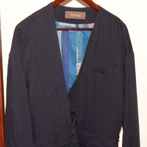 Trove Navy Haori Jacket Made in Japan Kimono Small